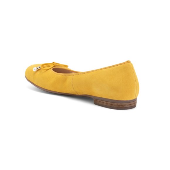 ARA Yellow Made In Portugal Suede Scout Comfort Flats - Picture 2 of 2